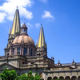Projects Abroad Mexico volunteers and interns can explore Guadalajara Cathedral during their time off