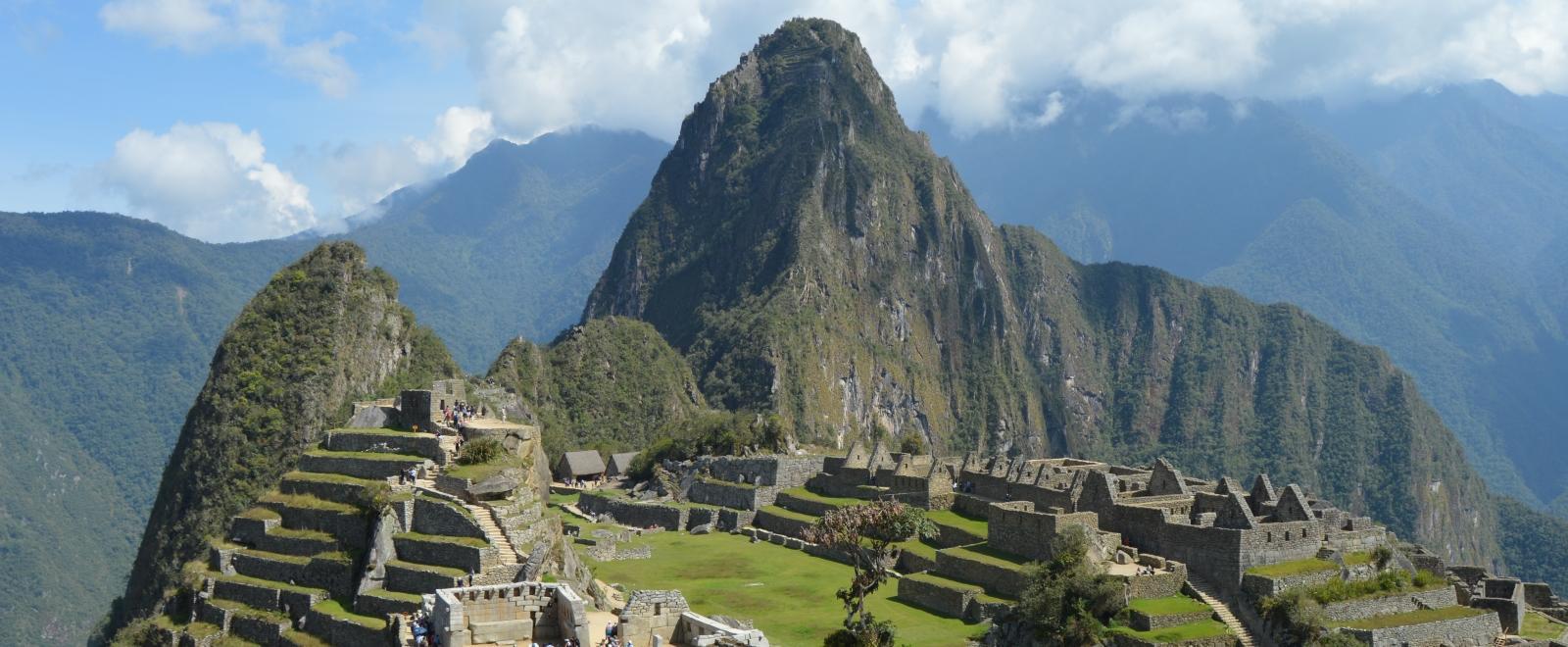 A volunteer in South America takes a photo of Machu Picchu while on a weekend break from his project in Peru.