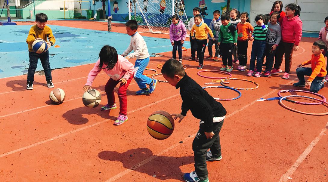 Students in China take part in sports activities that encourage youth development.